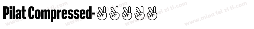 Pilat Compressed字体转换